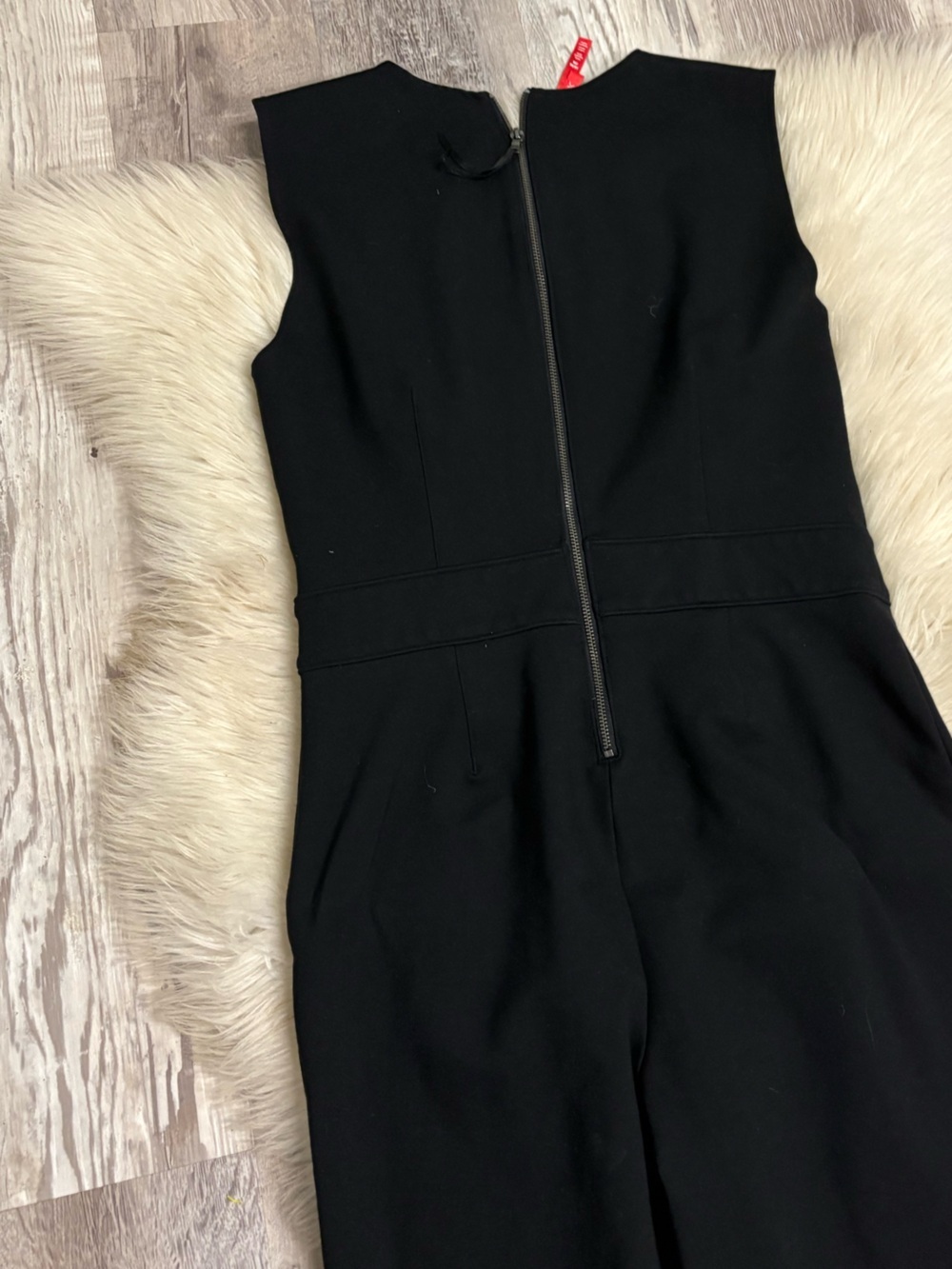 Spanx The Perfect Sleeveless Jumpsuit Classic Black Flare Leg M (short/petite) - Picture 12 of 14